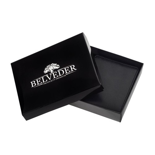 Mini Portfel Męski na Karty Czarny BW38 - 