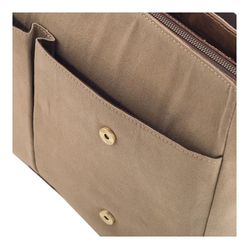 Beżowa Torba Vintage na Laptopa 15,6 BF92 - 