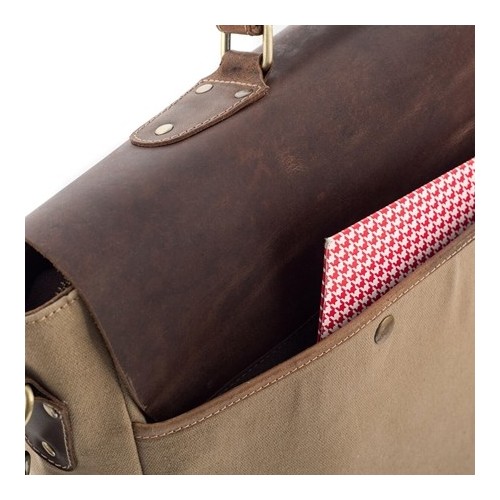 Beżowa Torba Vintage na Laptopa 15,6 BF92 - 