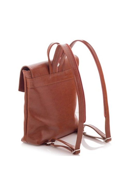 Camelowy Plecak Damski Skóra Telimene PK21 - 