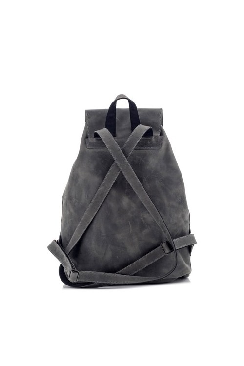 Szary Skórzany Plecak Vintage Outlander Z72 -