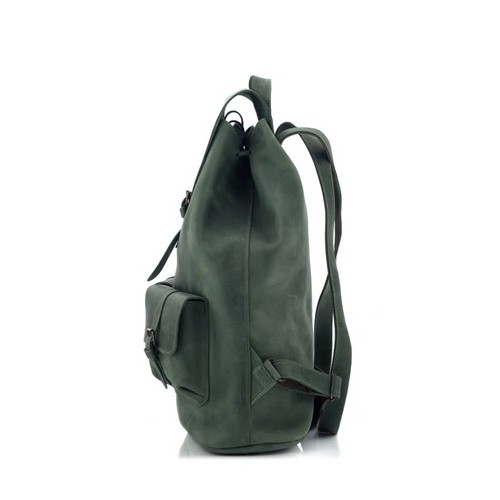 Zielony Skórzany Plecak Retro Outlander Z72 - 
