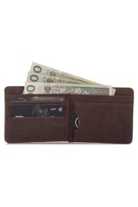 Skórzany Portfel Vintage Slim Wallet BW05 - 