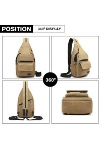 Piaskowy Plecak Miejski Jednoramienny Reiker - 