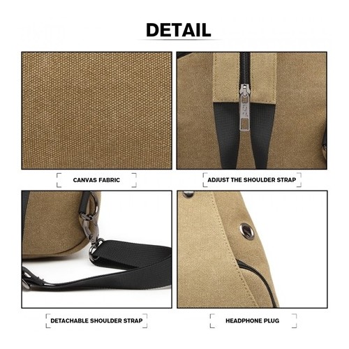 Piaskowy Plecak Miejski Jednoramienny Reiker - 