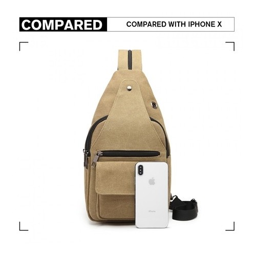 Piaskowy Plecak Miejski Jednoramienny Reiker - 