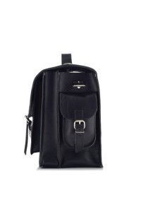 Plecak torba 2w1 skórzany vintage czarny BR9 - 