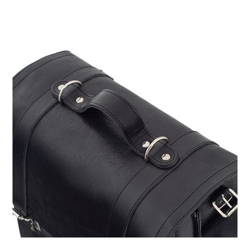 Plecak torba 2w1 skórzany vintage czarny BR9 - 