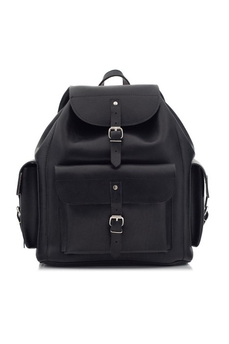 Czarny plecak skórzany vintage BR81 - 