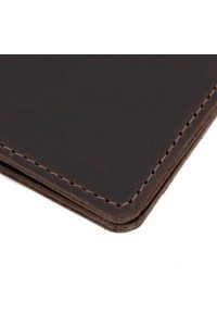 Mini portfel na karty skórzany brązowy CH01 - 