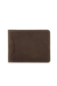 Portfel slim wallet męski na karty brąz ZC03 - 