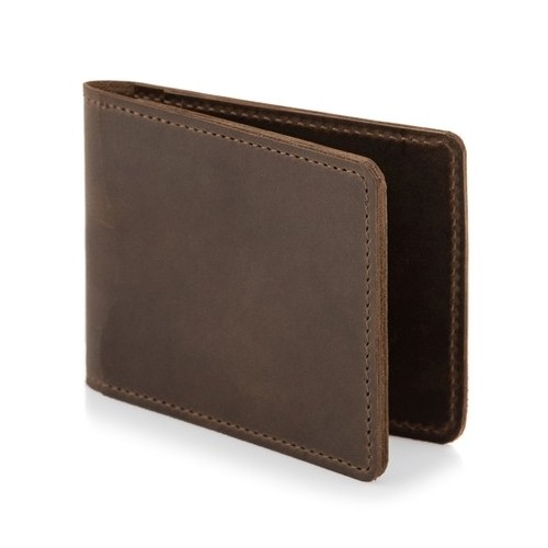 Portfel slim wallet męski na karty brąz ZC03 - 