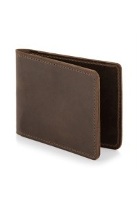 Portfel slim wallet męski na karty brąz ZC03 - 