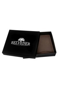 Portfel slim wallet męski na karty brąz ZC03 - 