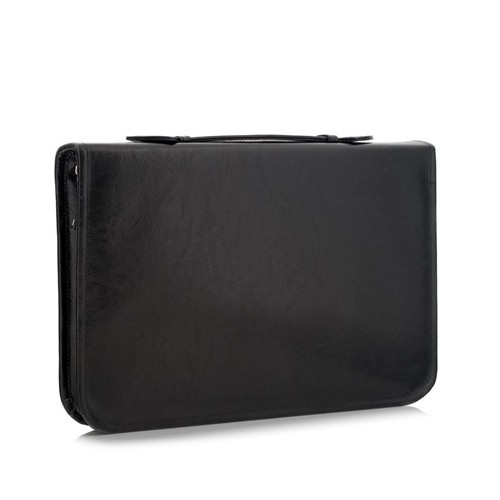 Czarny Organizer Skórzany na Dokumenty 01S -  Czarny Organizer Skórzany na Dokumenty 01S -