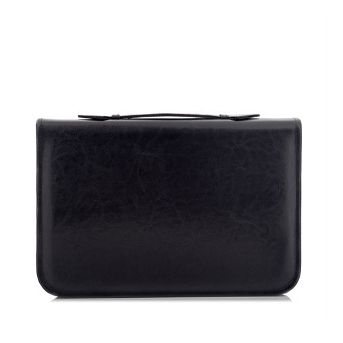 Czarny Organizer Skórzany na Dokumenty 01S -  Czarny Organizer Skórzany na Dokumenty 01S -