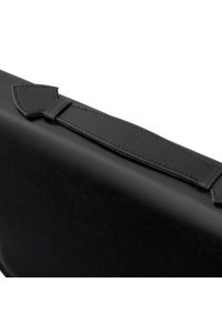 Czarny Organizer Skórzany na Dokumenty 01S -  Czarny Organizer Skórzany na Dokumenty 01S -