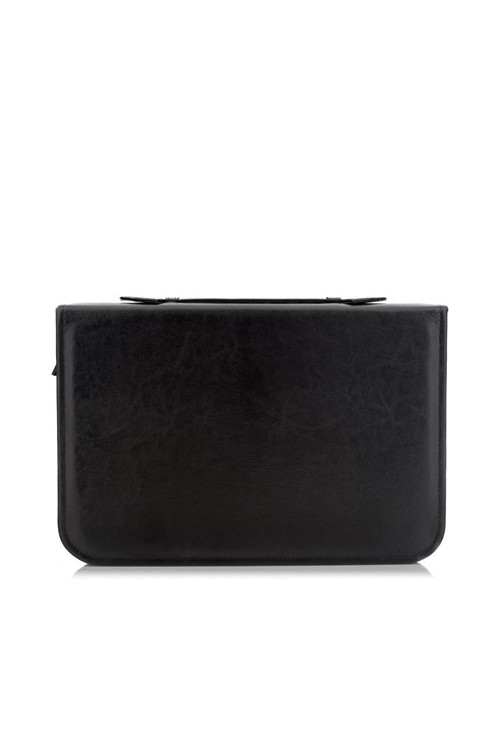 Skórzany Organizer Czarny na Dokumenty 01SB -