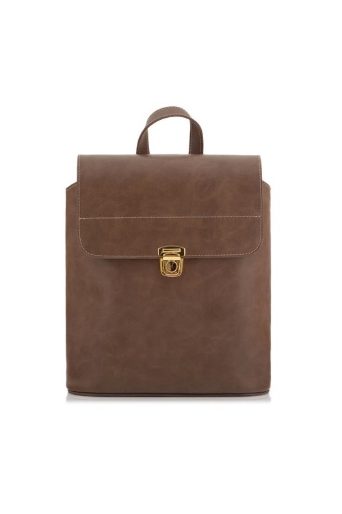 Brąz Vintage Plecak Skórzany Telimene T9BR - 