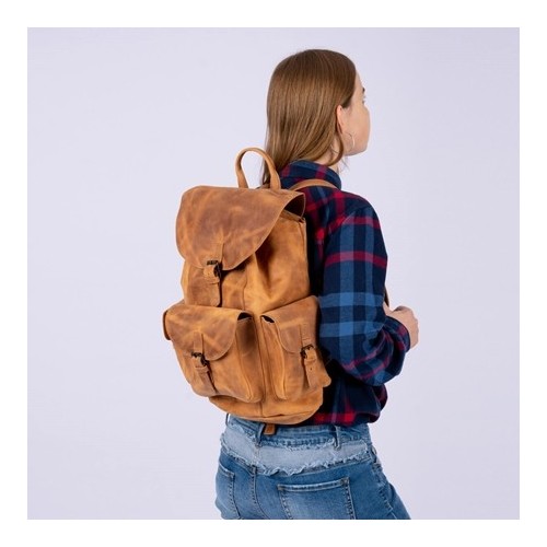Plecak Skórzany Damski Camel Outlander BT33 - 