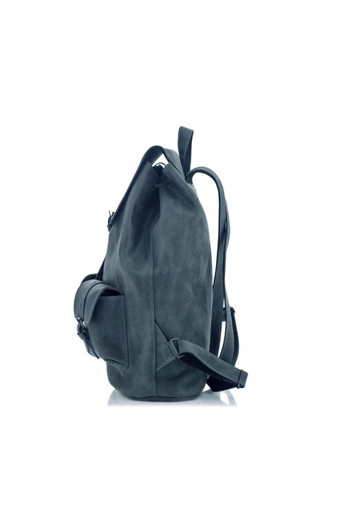 Niebieski Plecak Vintage Skóra Outlander Z72 -