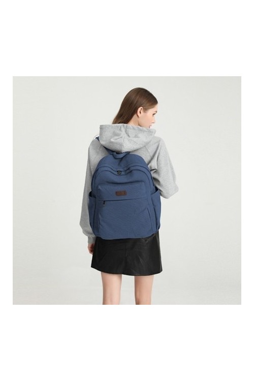 Plecak Miejski Damski Canvas Granatowy Bossi - 