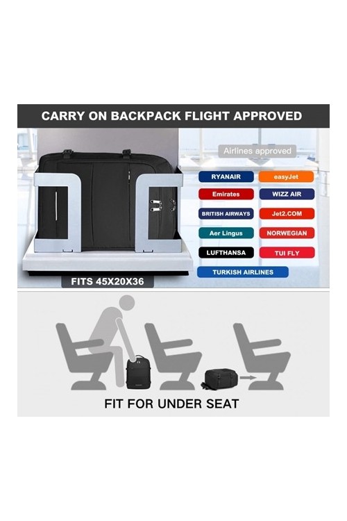 Plecak do Pracy Samolotu Czarny Expander 2.0 - 