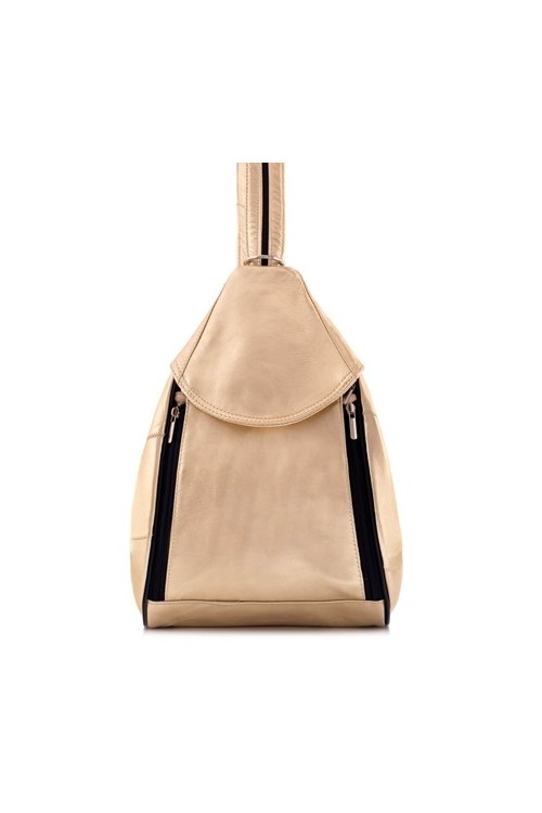 Torebka Plecak 2w1 Skórzany Złoty Rene15 - 