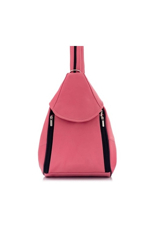 Torebka Plecak 2w1 Skórzany Różowy Rene16 - 