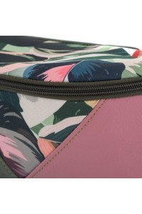 Nerka w Kwiaty Skóra Wegańska Zielona Aloha - 