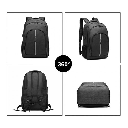 Czarny Plecak do Pracy Męski Volcom - 