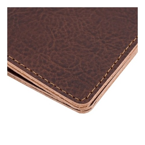 Portfel na Karty Męski Skóra Brąz Ciemny CH3 - 