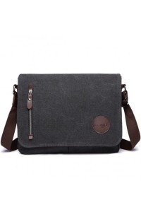 Torba Vintage Męska z Płótna Grafit Karston - 
