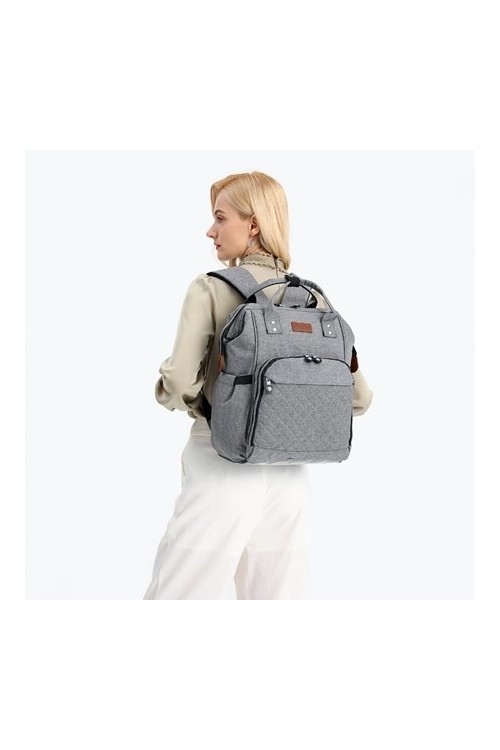 Szary Plecak do Wózka na Butelki Diaper KN70 - 
