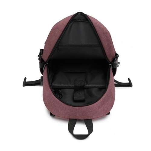 Plecak na Laptopa 15,6 USB Burgundy Compact - 