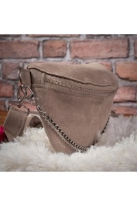 Nerka Damska Zamszowa Taupe Szary Telimene - 