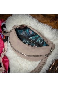 Nerka Damska Zamszowa Taupe Szary Telimene - 