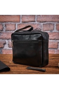 Elegancka Saszetka do Ręki Męska Czarna BS31 - 