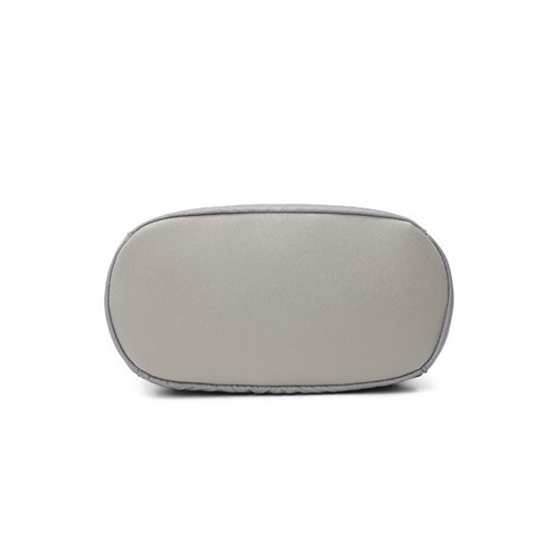 Pikowany Plecak Damski Szary Nylon Flossy - 