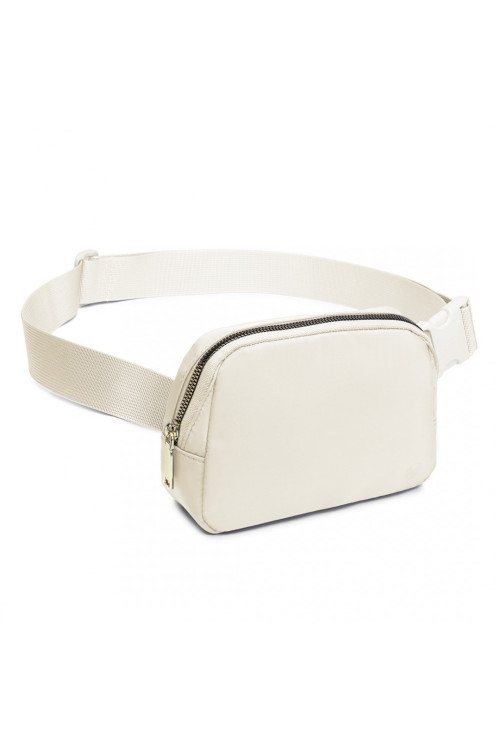 Beżowa Torebka Nerka Młodzieżowa Damska Bum Bag Mała Andre 