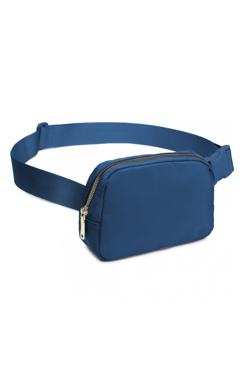 Granatowa Torebka Nerka Młodzieżowa Damska Bum Bag Mała Andre 