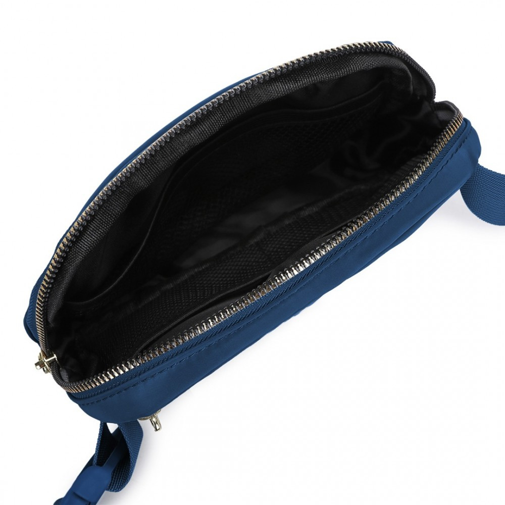 Granatowa Torebka Nerka Młodzieżowa Damska Bum Bag Mała Andre 