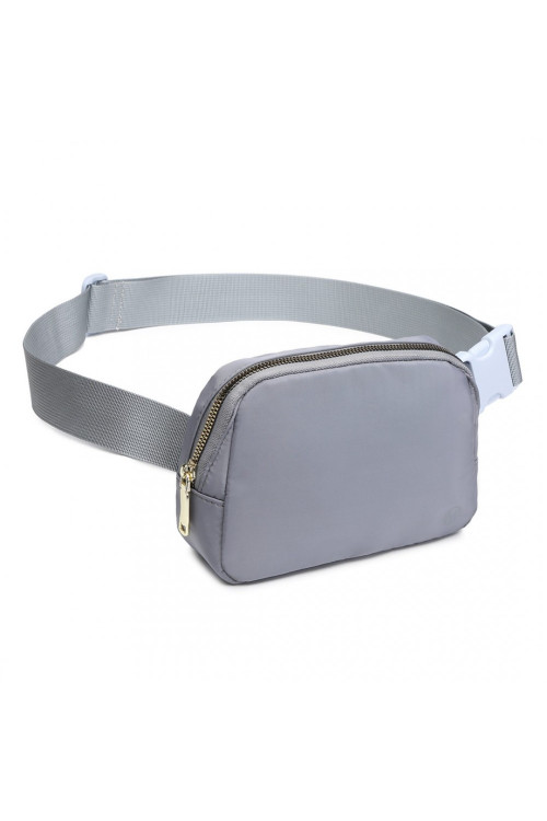 Szara Torebka Nerka Młodzieżowa Damska Bum Bag Mała Andre 