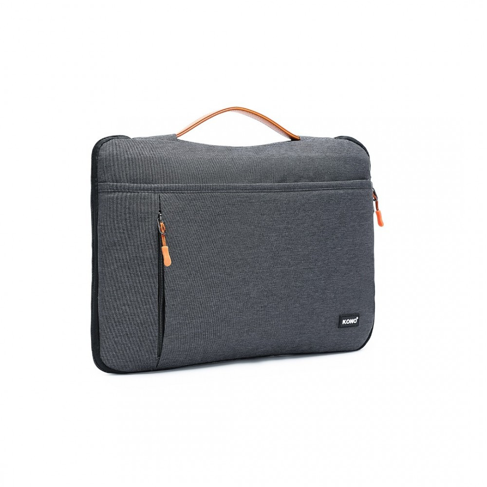 Szara Lekka Torba na Laptopa 15,6 z Materiału Flexfit 