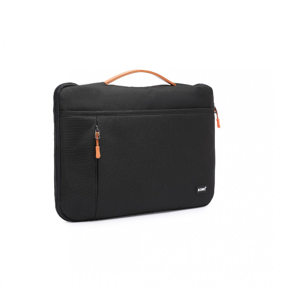 Czarna Lekka Torba na Laptopa 15,6 z Materiału Flexfit 