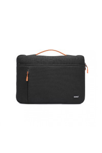 Czarna Lekka Torba na Laptopa 15,6 z Materiału Flexfit 