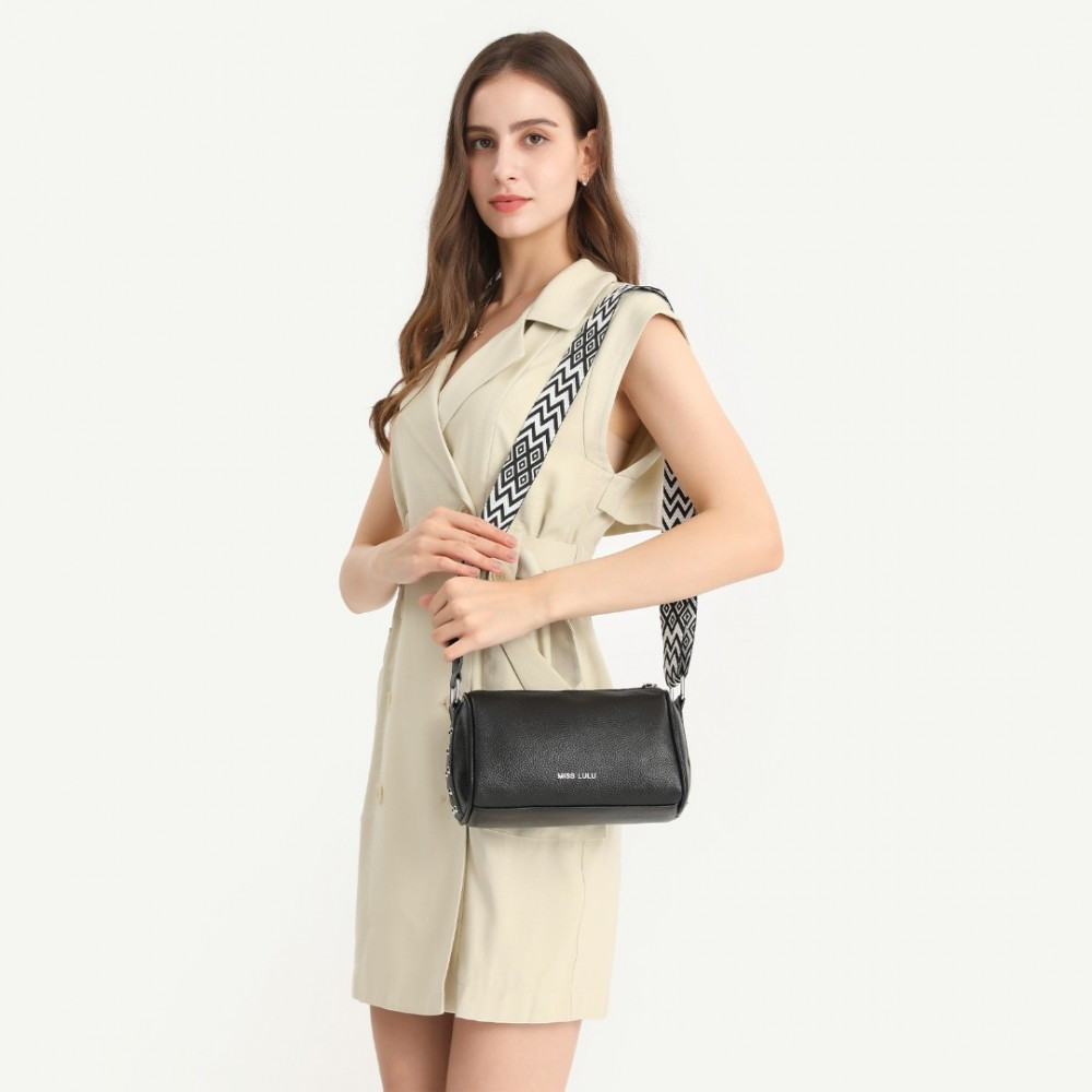 Zielona Torebka Cylider Crossbody Skóra Naturalna Roal 