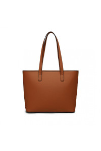 Zestaw 3x Torebek Shopper Crossbody Kosmetyczka Brąz i Biały TR01 