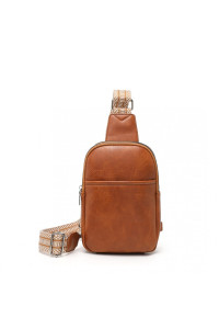 JasnoBrązowa Torebka Saszetka Crossbody na Klatkę Piersiową Carel 
