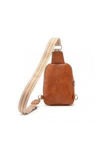 JasnoBrązowa Torebka Saszetka Crossbody na Klatkę Piersiową Carel 